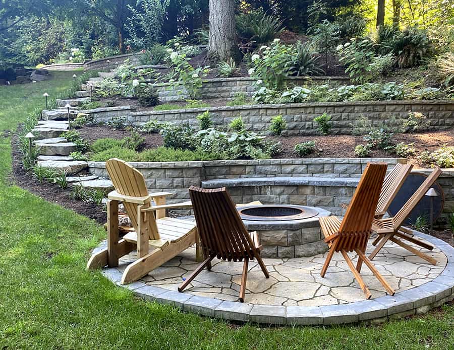 Fire pit & Retaining walls-(900pxw)